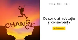 Persoană sărind peste o prăpastie simbolizând schimbarea, motivația și consecvența