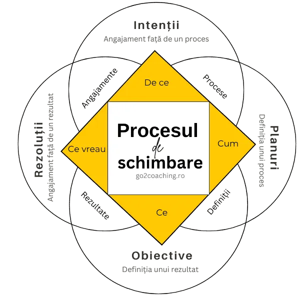 Diagrama - relația dintre intenții, planuri, obiective și rezoluții