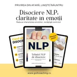 Coperta ghidului „Disociere NLP: claritate în emoții”, cu tehnici de disociere NLP, primit bonus la abonarea la newsletterul Go2Coaching