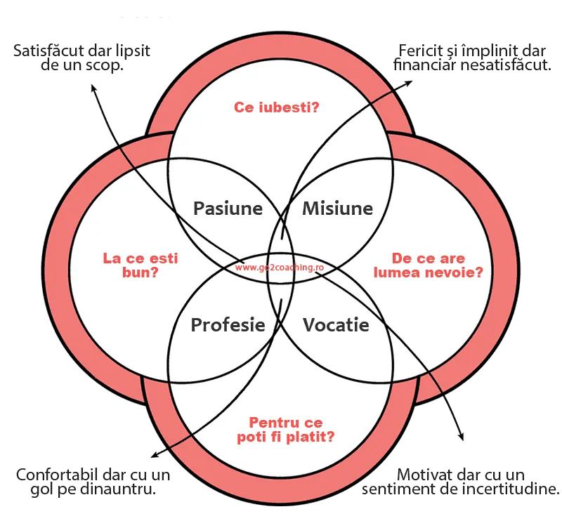 metoda ikigai – diagrama cu patru cercuri pentru sens și carieră