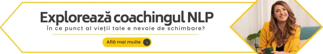 Banner «Explorează coachingul NLP» cu Andreea Giurgilă, la interpretarea rezultatului testului copacul blob