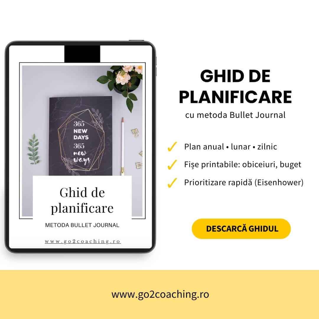 Descarcă ghidul „Bullet Journal” – creează-ți propriul sistem de planificare simplă