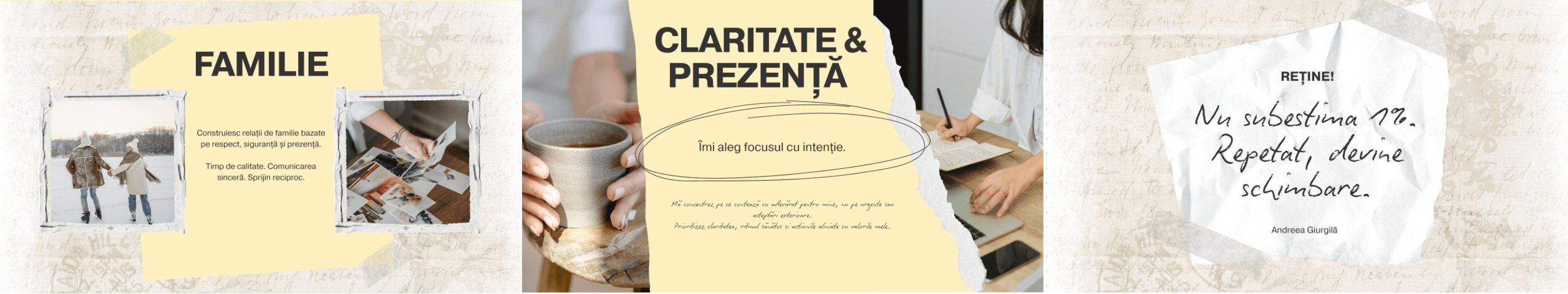 Persoană contemplând direcția personală, autocunoaștere și claritate emoțională în proces de vision board