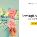 Rezoluții de Anul Nou scrise pe bilețele colorate, simbolizând obiective conștiente și schimbări personale care chiar funcționează