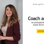 Andreea Giurgilă, coach acreditat, susținând un curs de coaching